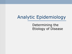 Analytic Epidemiology