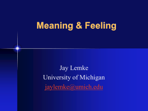 Meaning & Feeling - the Berkeley Language Center