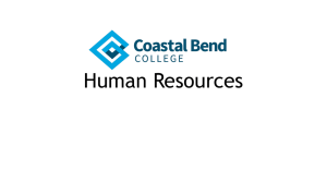 Human Resources - Coastal Bend College