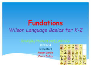 Fundations and Word Work PowerPoint