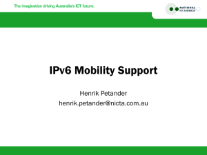 Mobility Support in IPv6