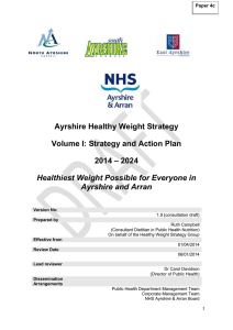 Paper 4c - Ayrshire Healthy Weight Strategy 2013