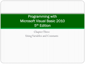 Programming with Microsoft Visual Basic 2010 5th Edition