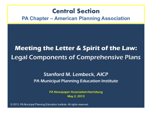 Comp Plan Program 5.2.2013 Lembeck, Stan – Legal Components
