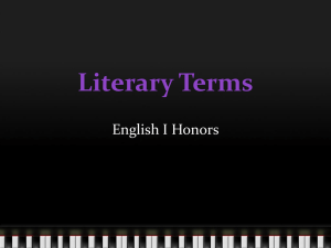 Literary Terms Power Point