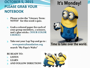 Daily Activitiess for 10/5-10-9 - Ms. Gonzales e