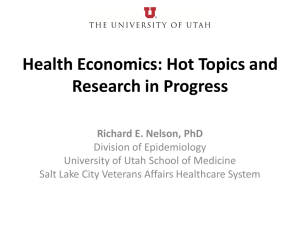 2. Impact of HAI on Inpatient Costs - University of Utah
