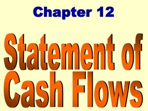 Steps in Preparing Statement of Cash Flows