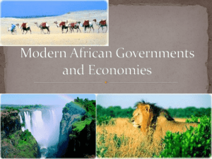 Modern African Governments