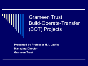 Grameen Trust - Build-Operate
