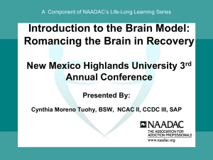 Introduction to the Brain Model presented by Cynthia Moreno Tuohy