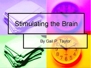 Stimulating the Brain - The University of Texas at San Antonio