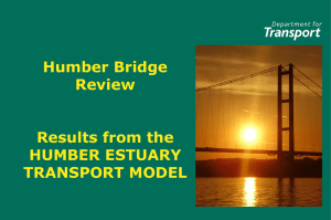 Results from the Humber Estuary Transport Model