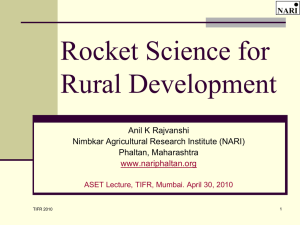 Energy R&D for Rural development