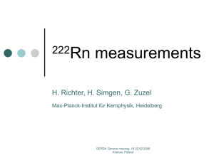 222Rn measurements - Max-Planck