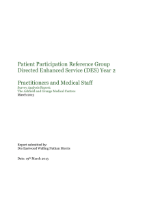 Practice Reference Group End of Year Report 2012