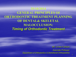 General Principles of Orthodontic