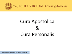 Cura Apostolica - Jesuit Schools Network