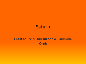 Saturn - mrflanagansscienceclass