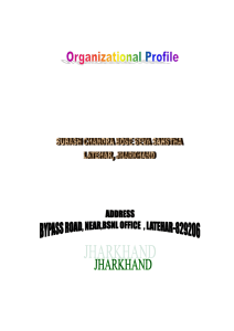 Organizational profile A. General Information