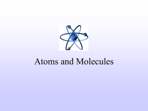 Science power point for atoms, molecules, etc.