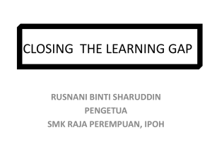 closing the learning gap - laman web smk raja perempuan, ipoh