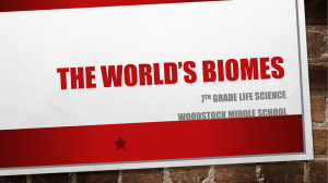 The World*s Biomes - Cherokee County Schools