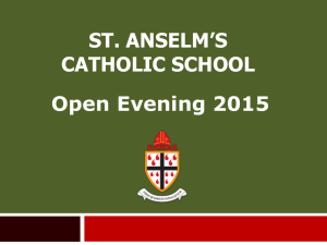 Powerpoint Slides from Open Evening