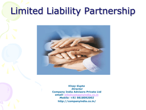 LLP - Company Formation in India