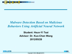 A Behavior-based Methodology for Malware Detection