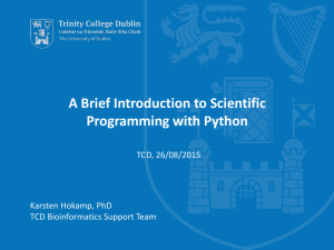 PPTX file - Bioinf! - Trinity College Dublin