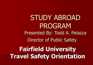 Study Abroad Travel - Fairfield University