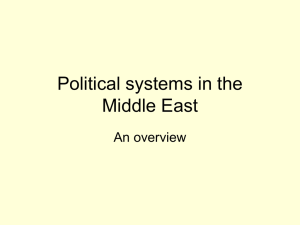 Political systems in the Middle East