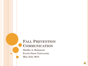 Communication in Falls Prevention