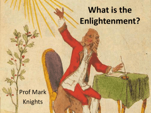 The Enlightenment - University of Warwick