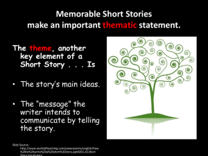 How to Discuss A Short Story