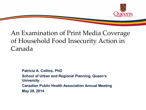 Presentation - Canadian Public Health Association