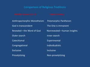 Prof. Snyder's Powerpoint-Indian Religious Tradition