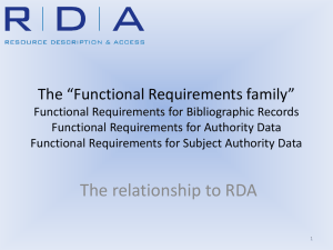 the relationship to RDA