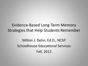 Memory_Interventions_OSPA.ppt - Oregon School Psychologists