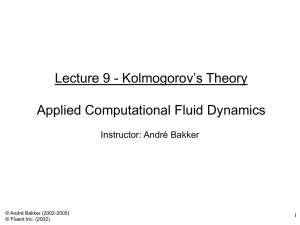 Kolmogorov's theory
