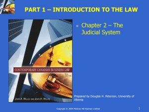 structure of judicial system - McGraw Hill Higher Education