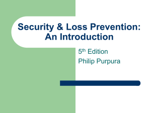 Security & Loss Prevention: An Introduction