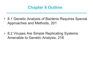 9/20 Bacterial and viral genetics