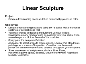 Linear Sculpture PowerPoint