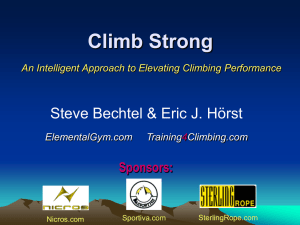 CS_Self-Assessment - Training For Climbing