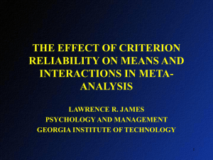 interactions and levels in meta-analysis