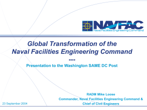 Global Transformation of the Naval Facilities Engineering Command