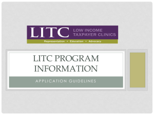 LITC Program Information Ranking Panel