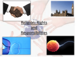 Rights and Responsibilities Revision October